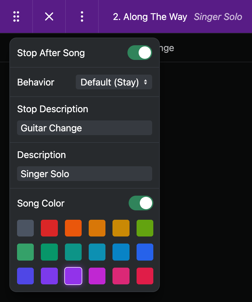 Song Details