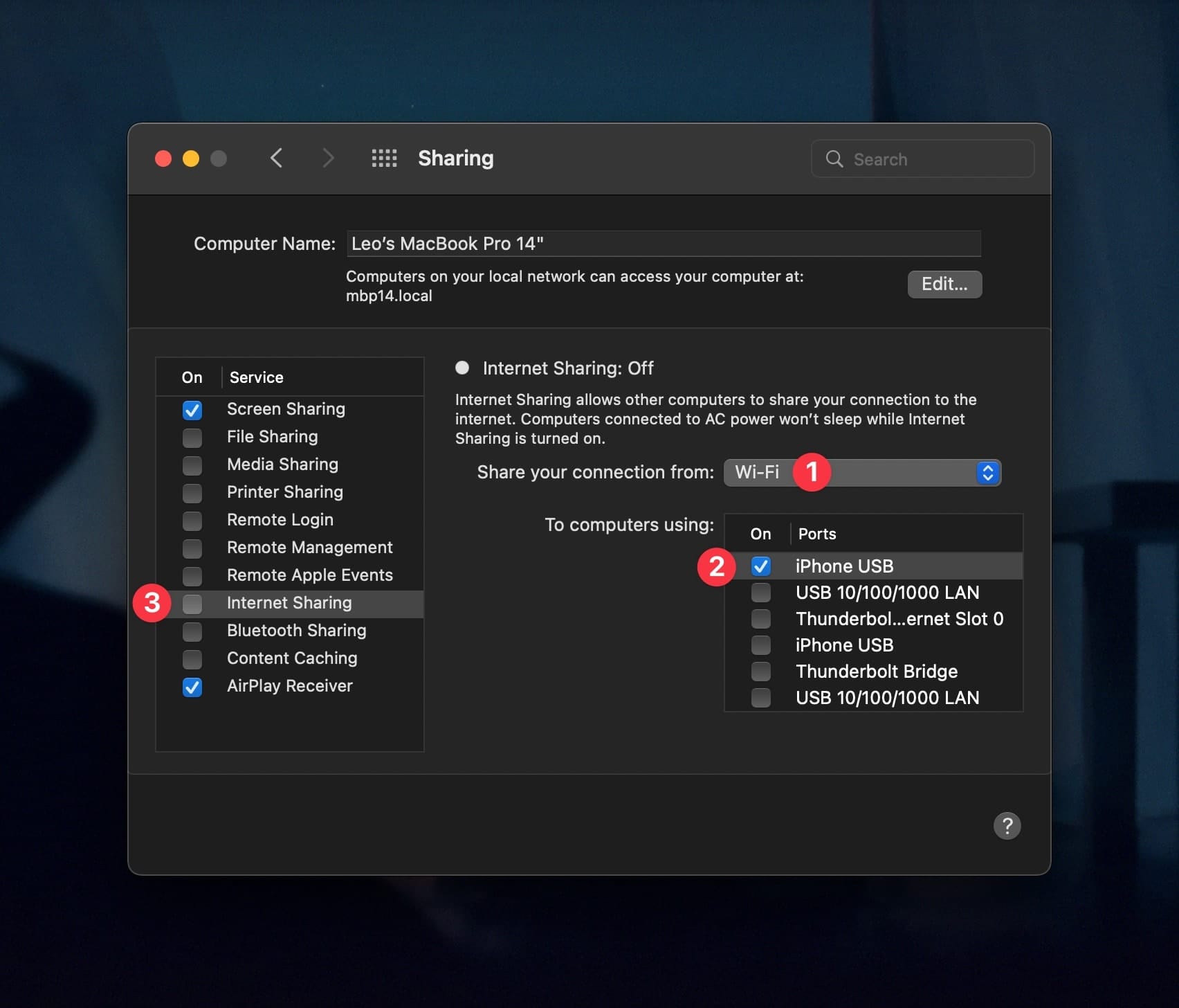 Sharing Preferences