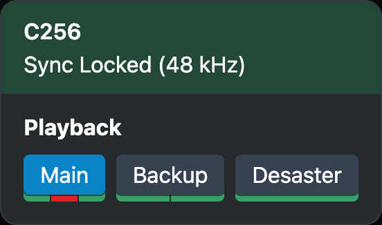 DAD Core256 Status Popover