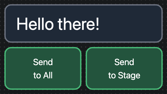 Elements for Broadcasting a Message